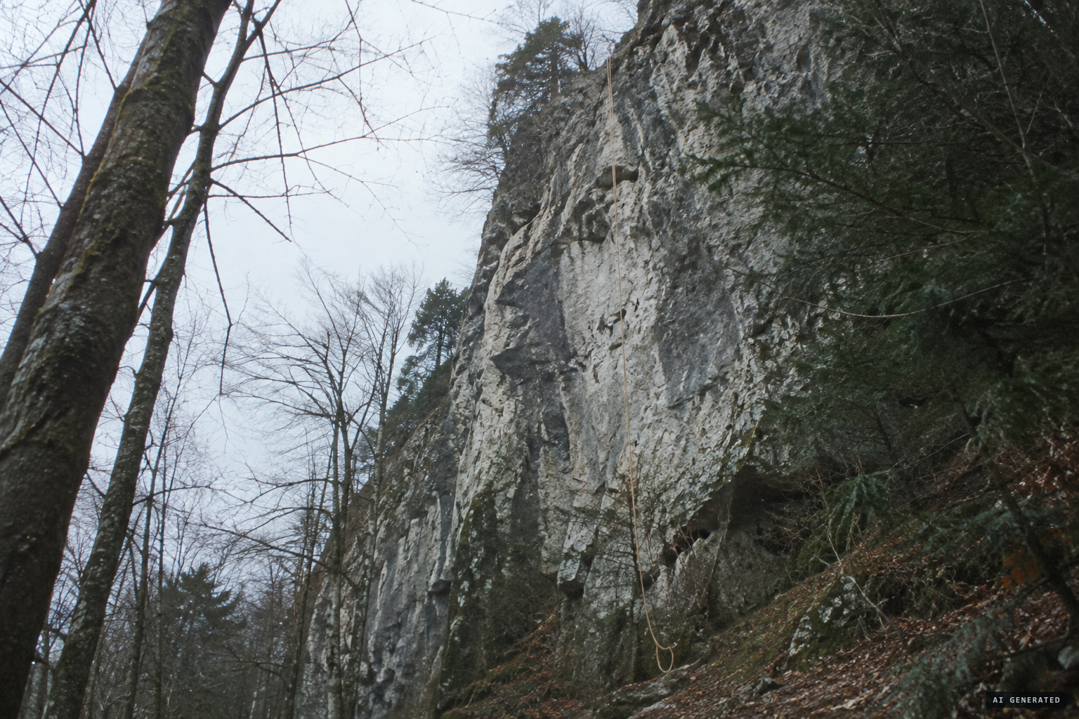 The rocks of Marche-les-Dames, where King Albert I died
