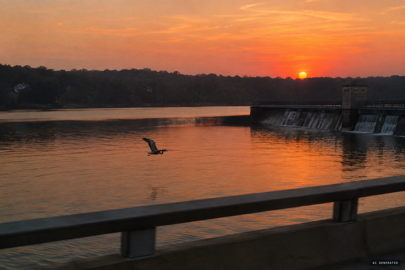 The police chief's guess: a bird heading south for the winter