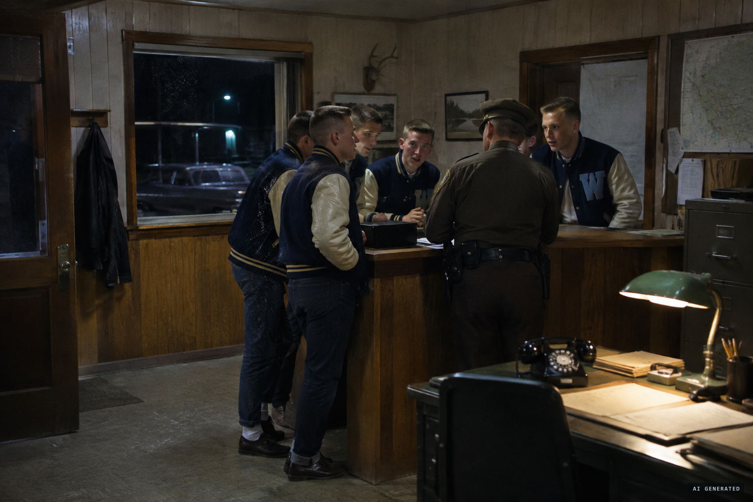 High school boys report a light in the valley to the local sheriff.
