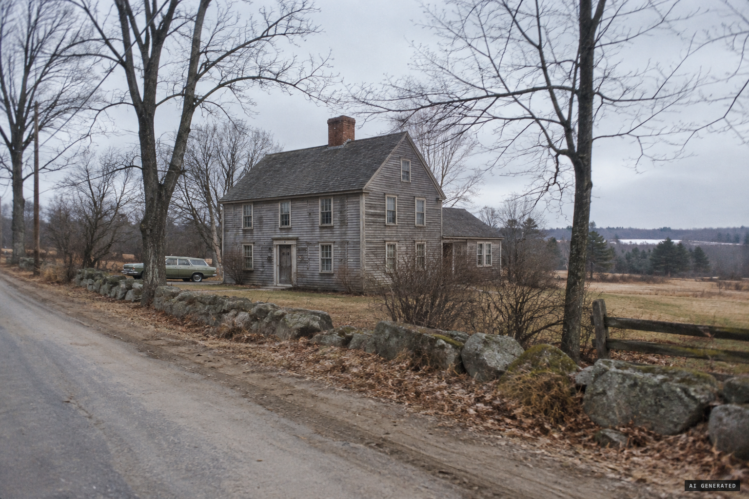 The Old Arnold Estate farmhouse on Round Top Road, Harrisville