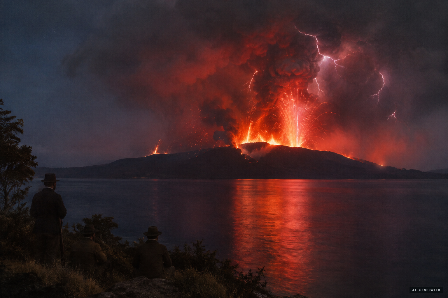 10 June 1886: Mount Tarawera erupts in the night