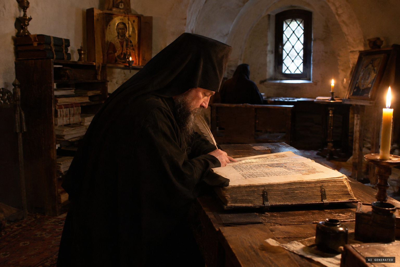 The monastery's miracle book, begun in 1695