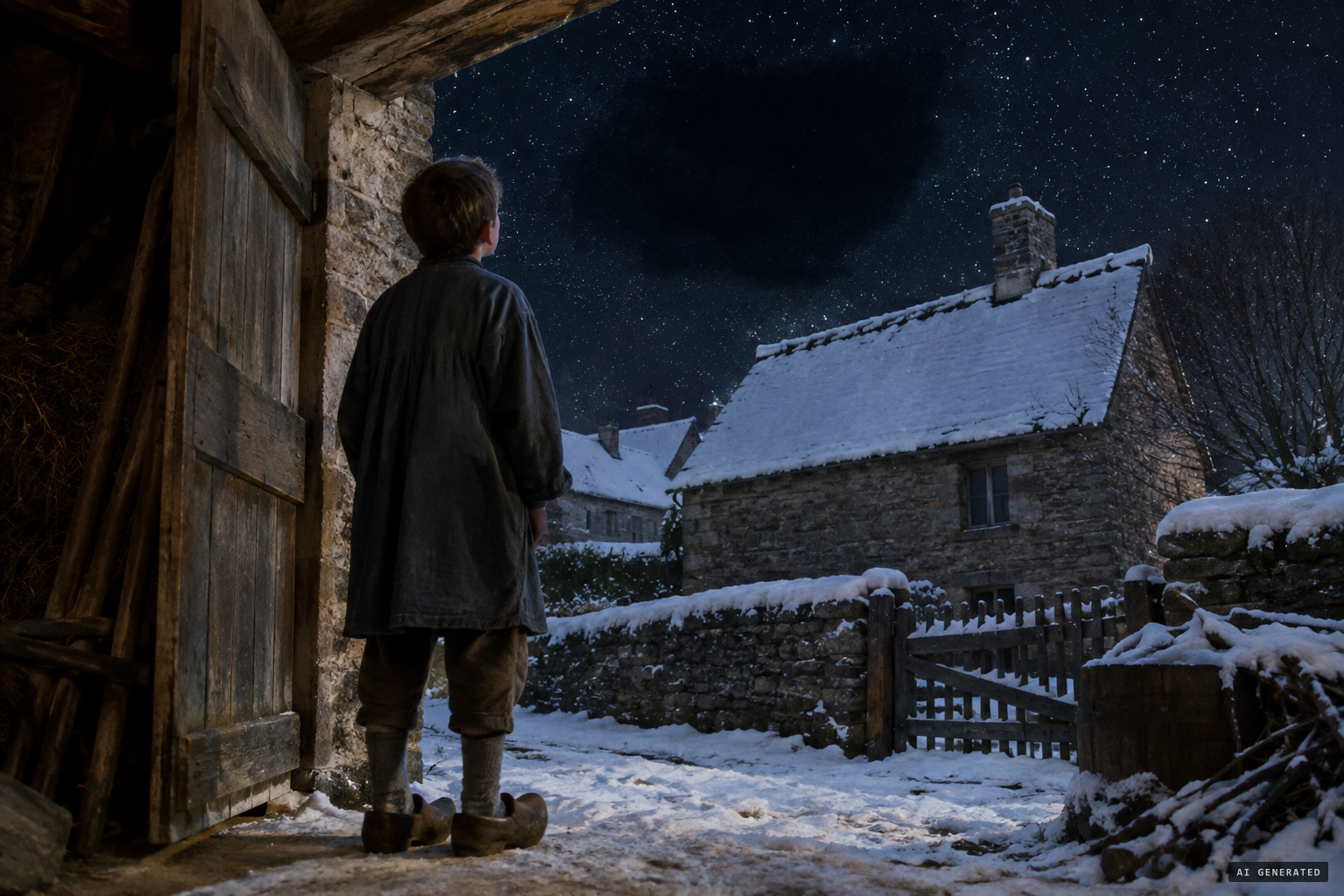 Eugène Barbedette notices a starless area above a neighbouring house