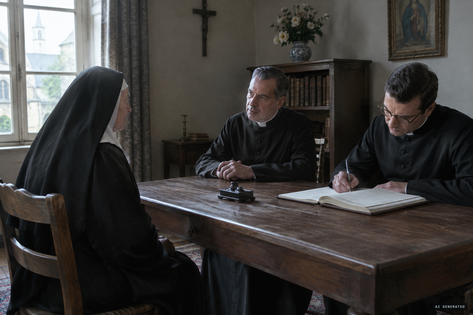 Jeanne-Marie Lebossé, now a nun, states she did not see the Virgin
