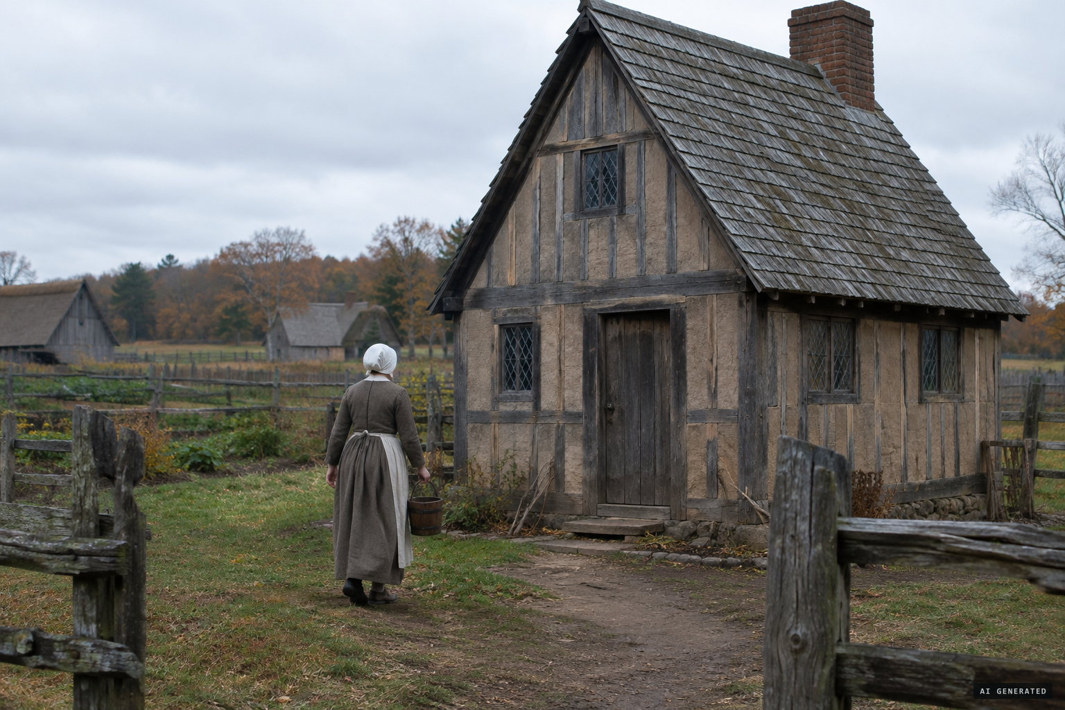 Rev. Samuel Willard's household at Groton, where 16-year-old servant Elizabeth Knapp lived