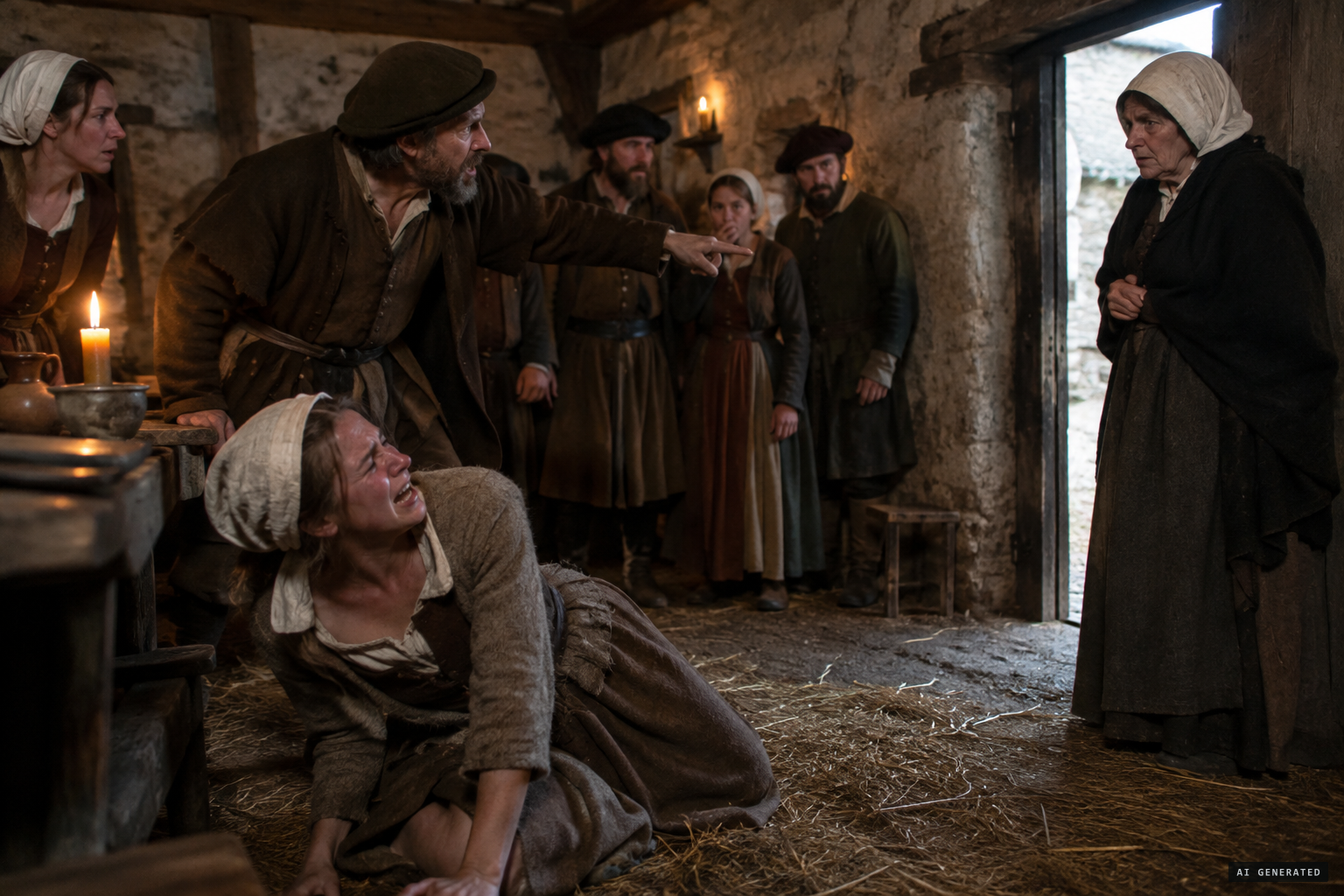 Marthe Brossier's fits begin in Romorantin, and she accuses Anne Chevion of bewitching her.