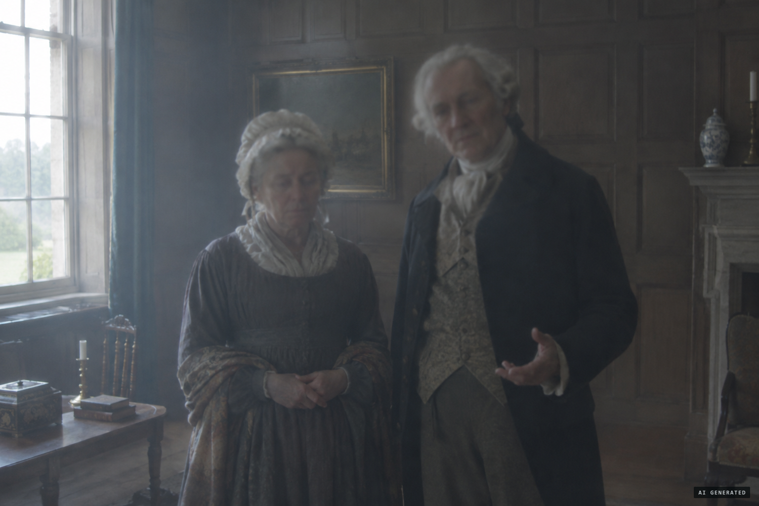On the third occasion they speak: Richard Children and his wife, sad their house passed to strangers