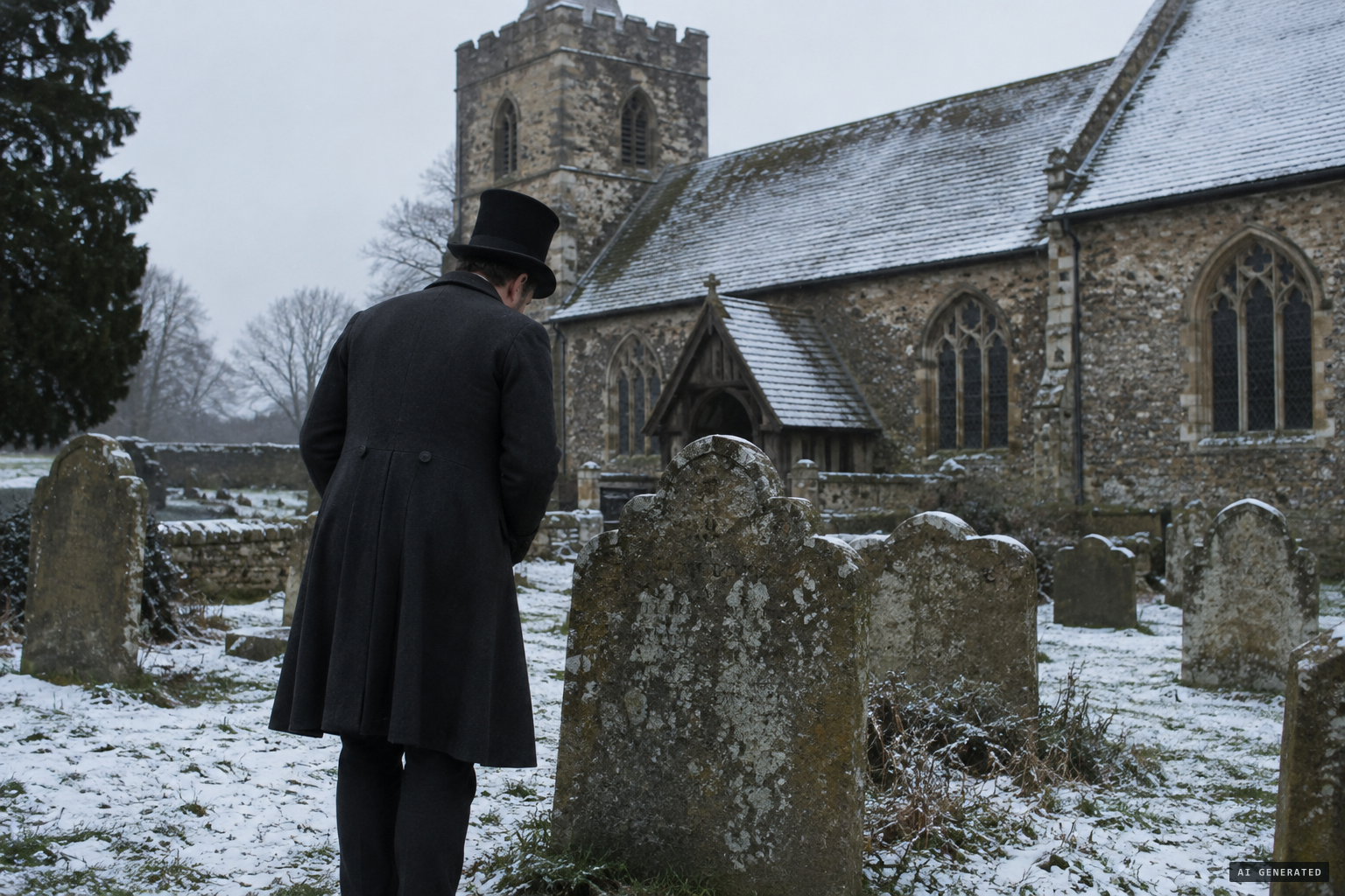 Robert Dale Owen searches churchyards for the Children family