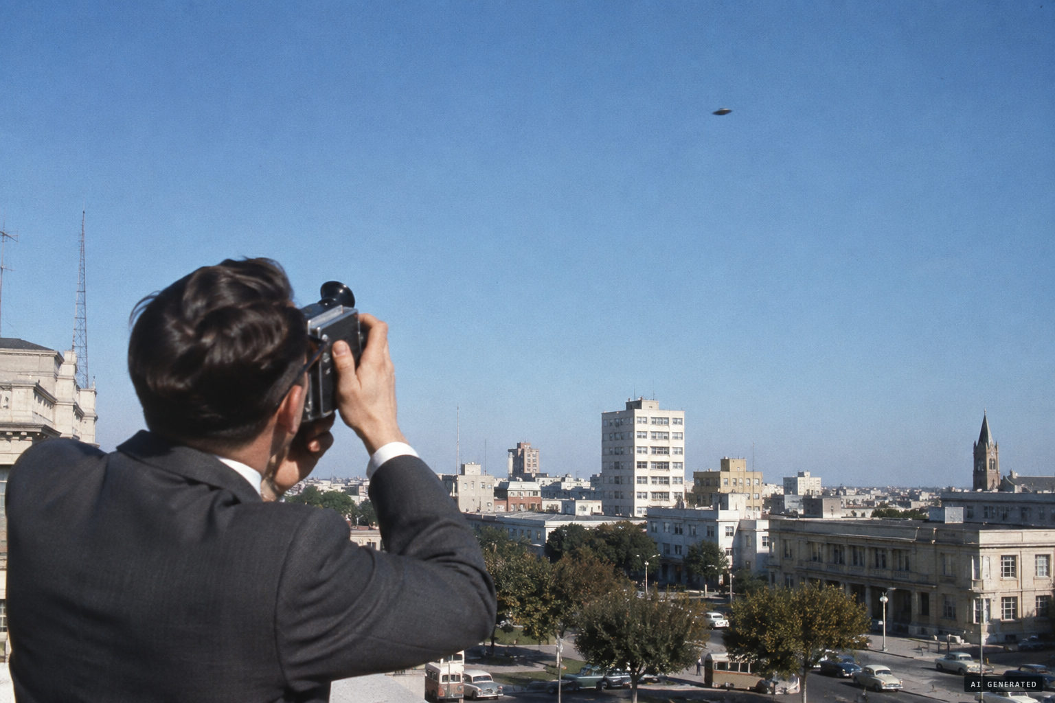 21 May: a La Nueva Provincia photographer captures an object over the city
