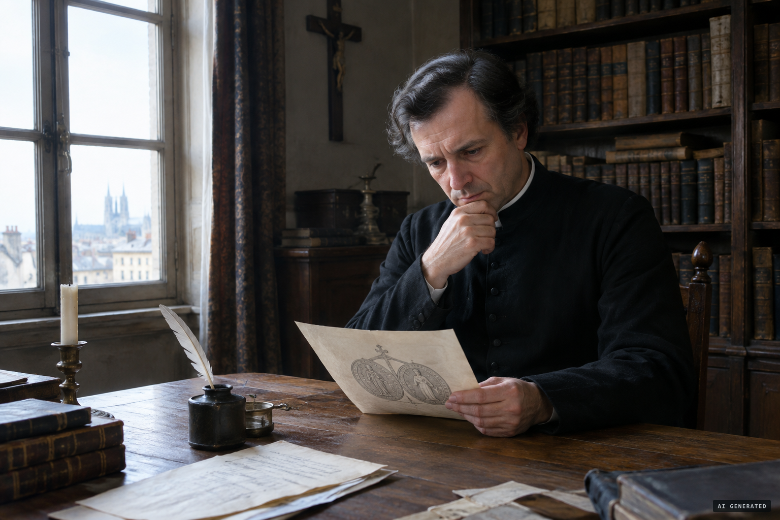 Fr Aladel weighs the design he at first did not believe