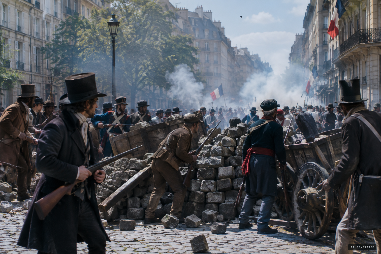 The July Revolution breaks out a week after the first apparition