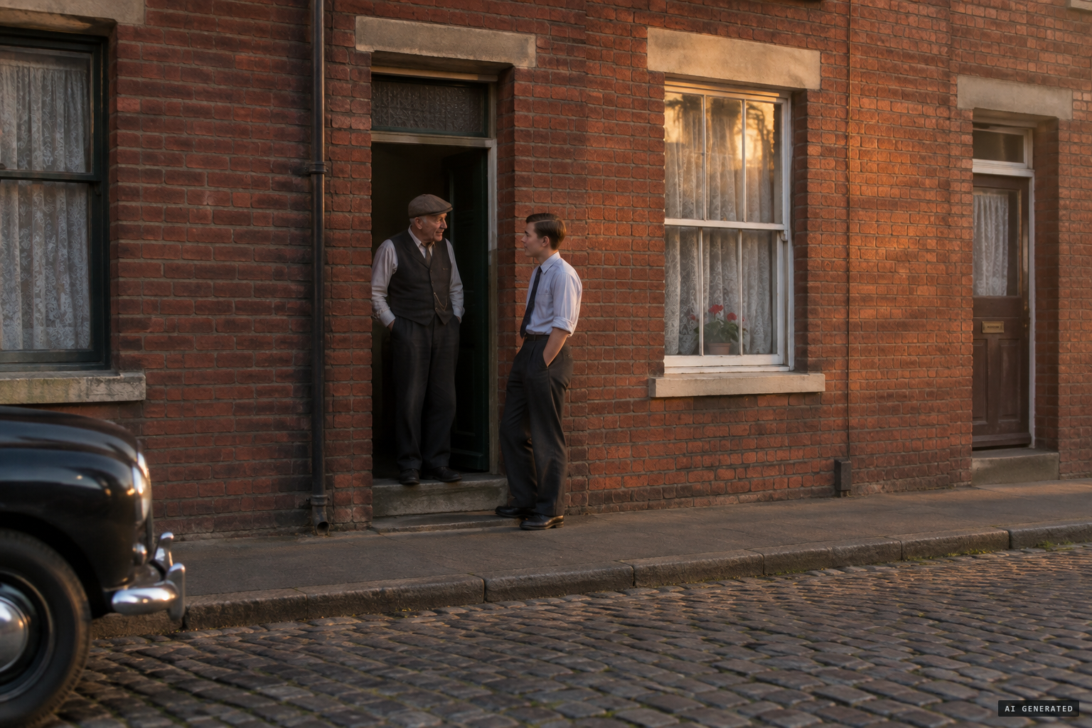 No. 1 Byron Street, Runcorn, a full house in the summer of 1952