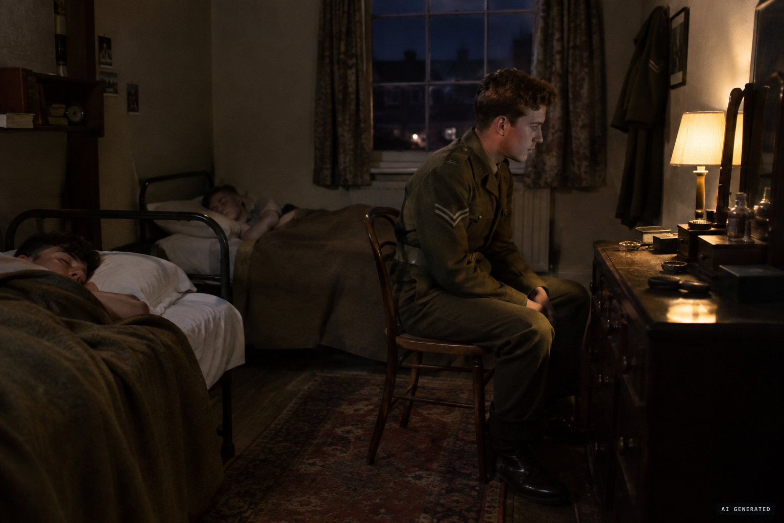 Thomas Barrow keeps watch in the bedroom for four nights
