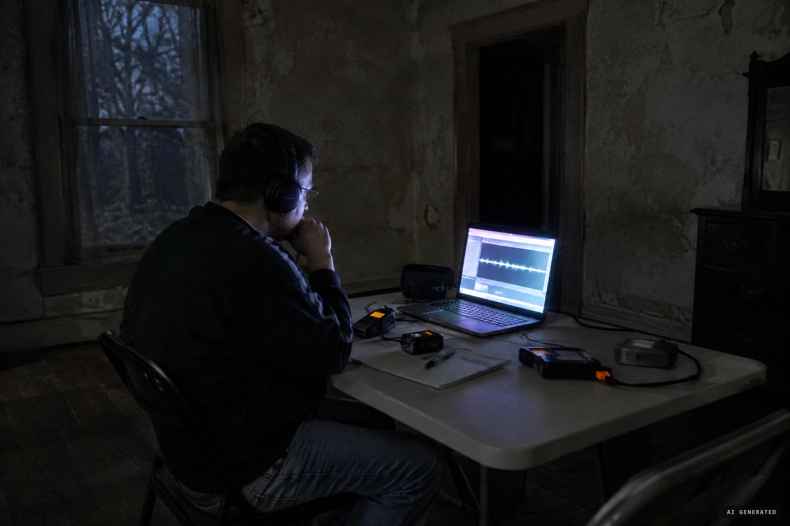 Jerry Talbert's 60-hour session records voices, footsteps and singing.