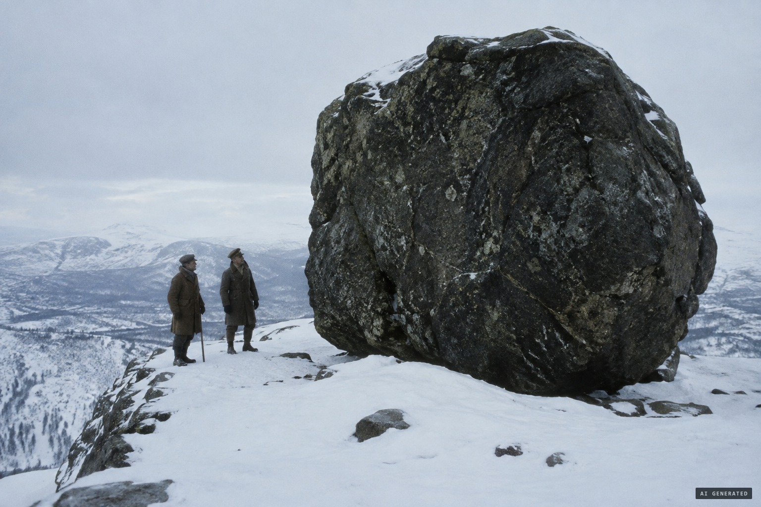 The great stone on the plateau said to be the ghost plane