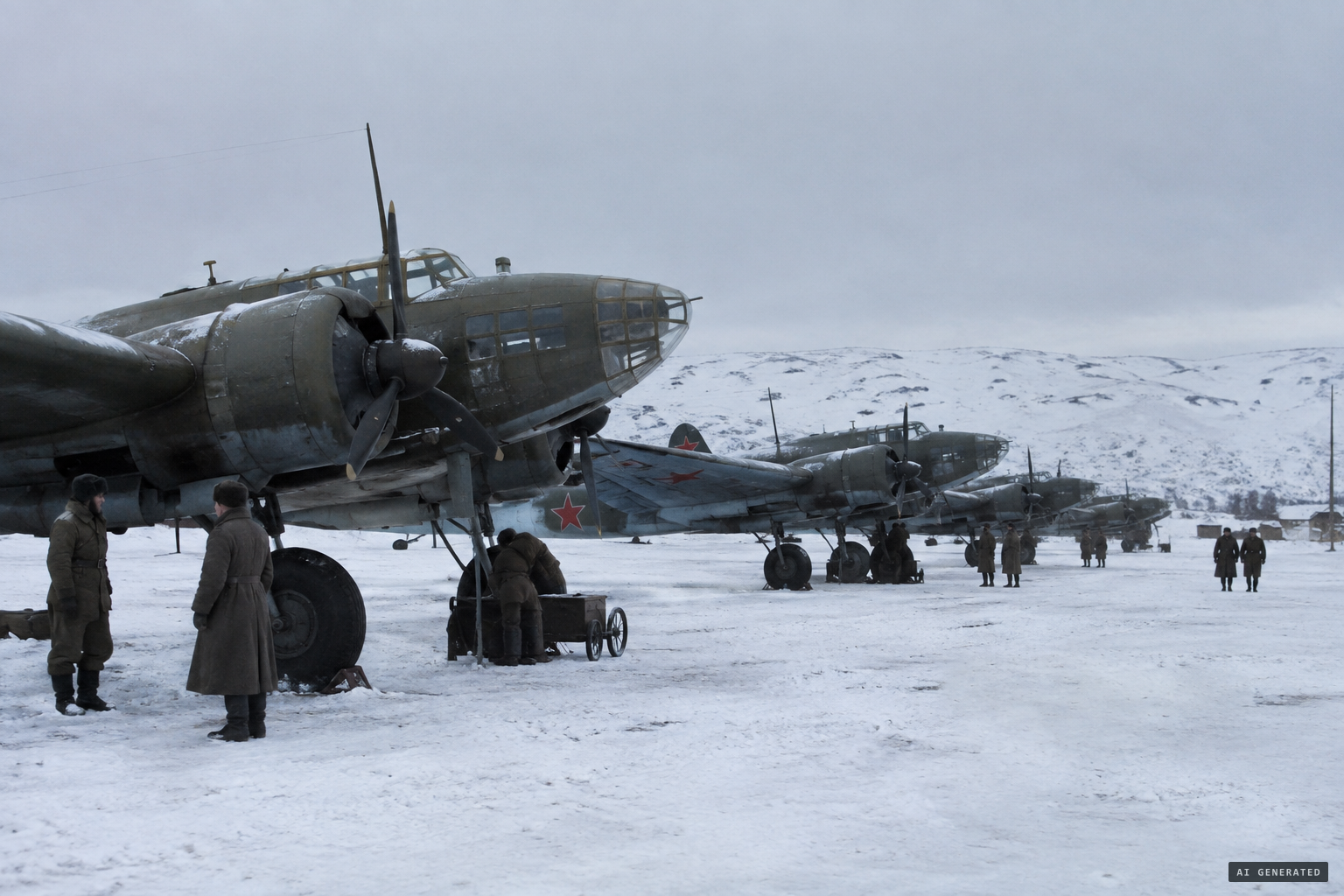 Soviet bombers from Kola, one of the proposed explanations