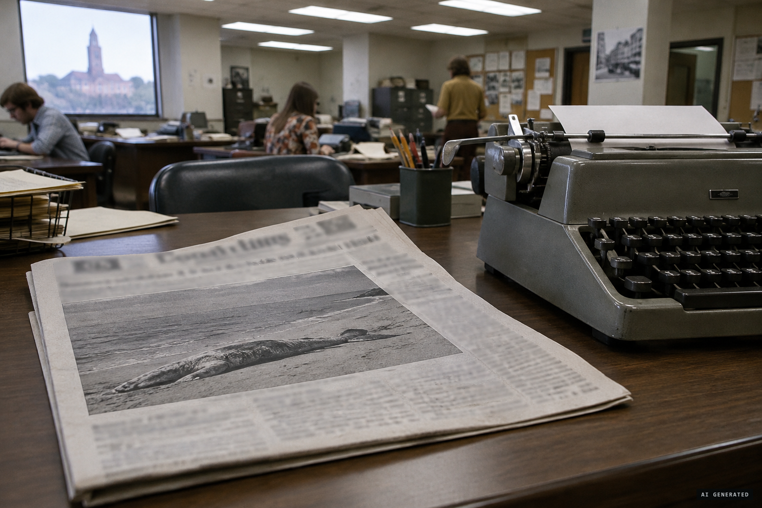 The wire story reaches Kansas: 'Match This Loch Ness'