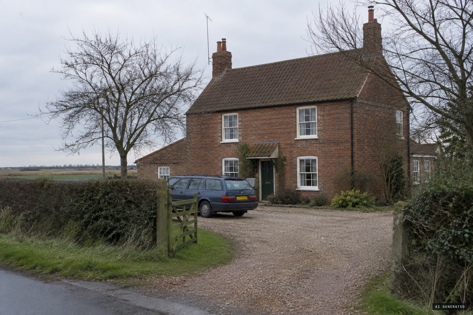The Foys' rented farmhouse in Scole, where the circle met from 1993