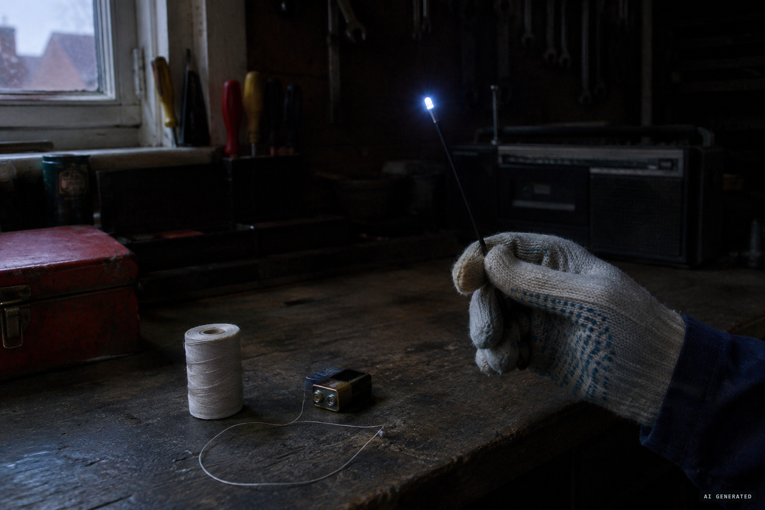 Sceptics argued the lights could be LEDs on rods or threads