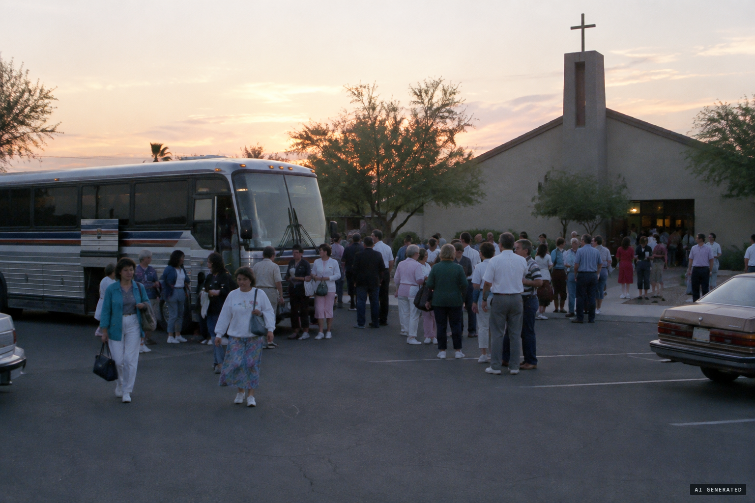 Pilgrims, including a busload from Utah, arrive for Thursday nights