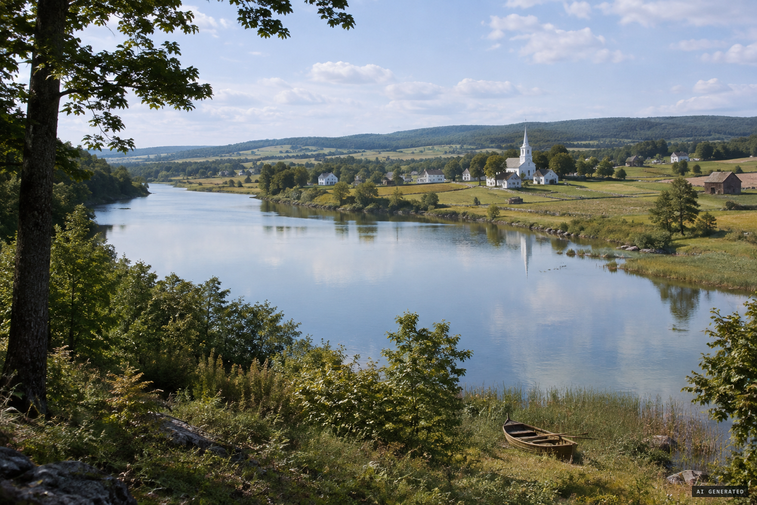 Silver Lake, near the village of Perry, New York