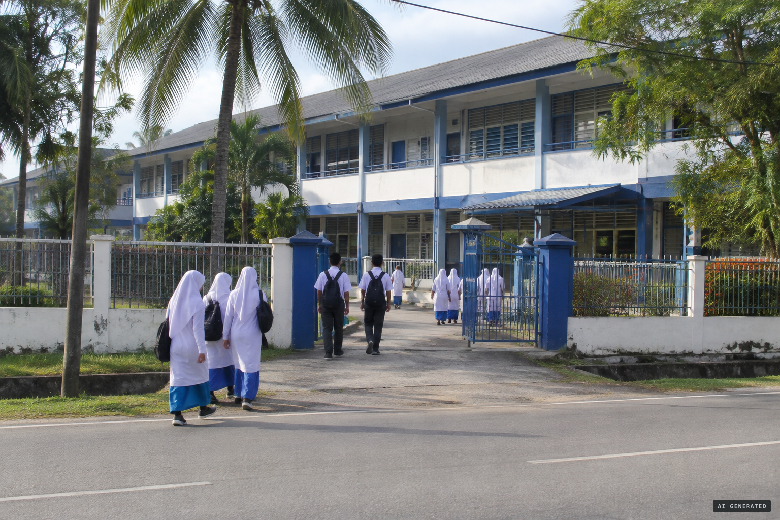 SMK Pengkalan Chepa 2, a state secondary school near Kota Bharu, April 2016