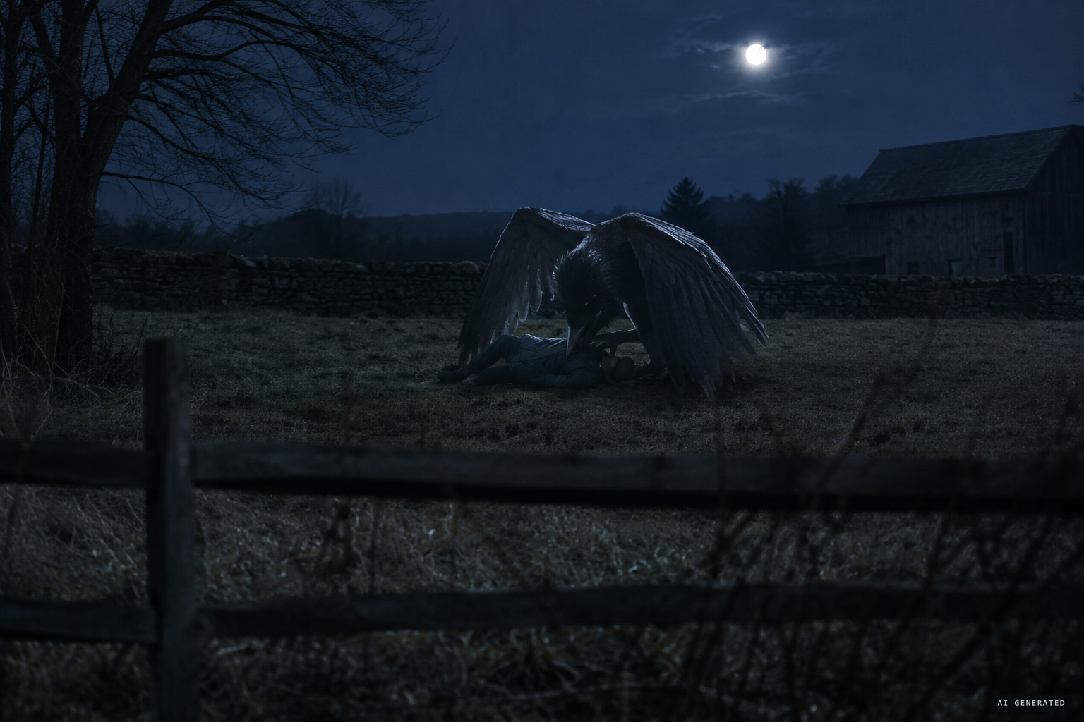 The invented victim, Bill Gifferson, fanned by its wings
