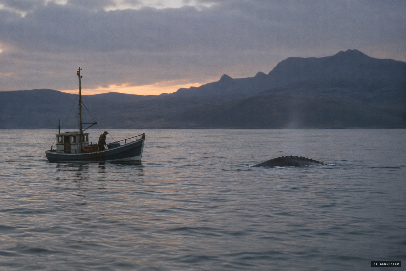 Whatever passed the boat off Soay, two men heard it breathe