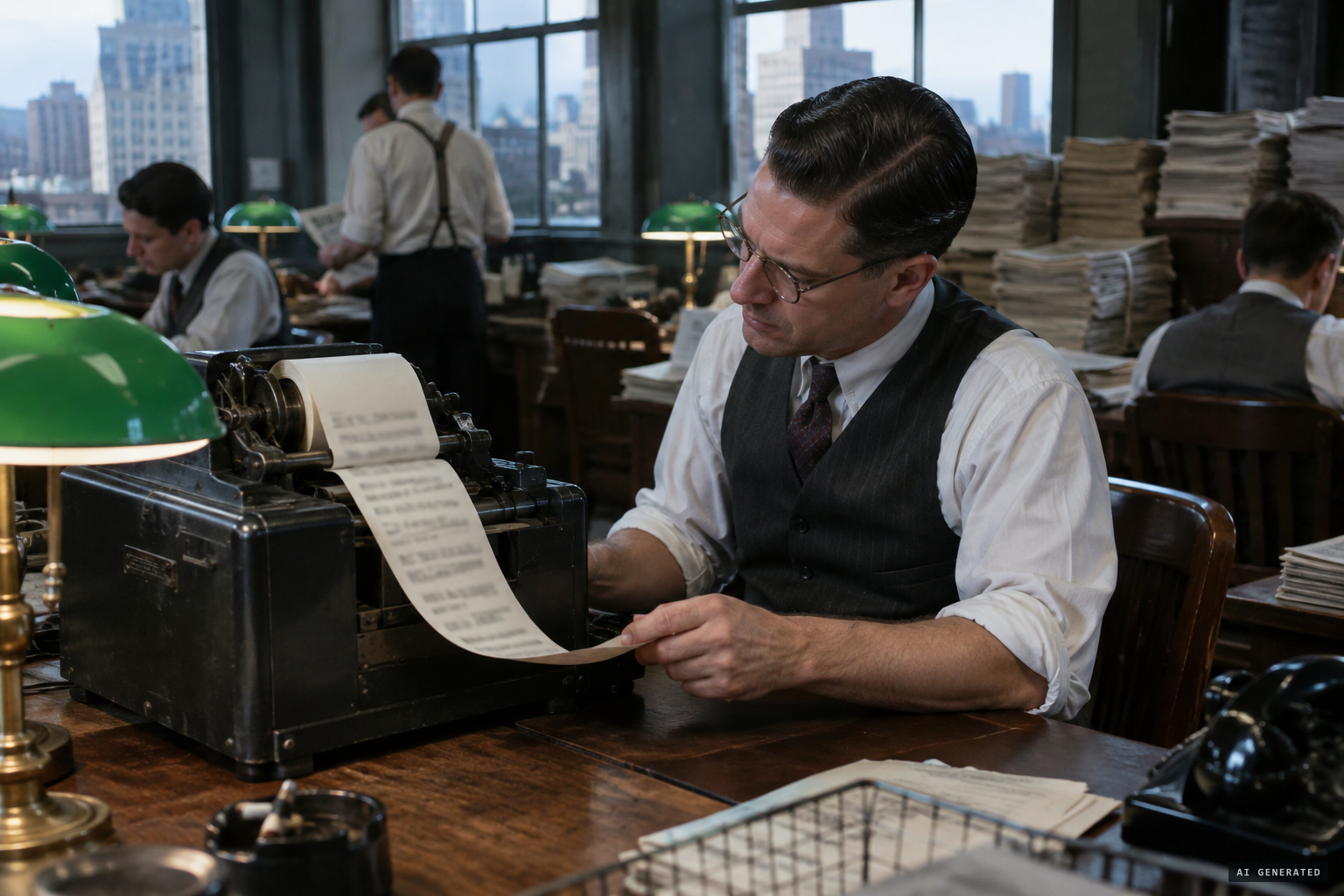 The wire story reaches the New York dailies