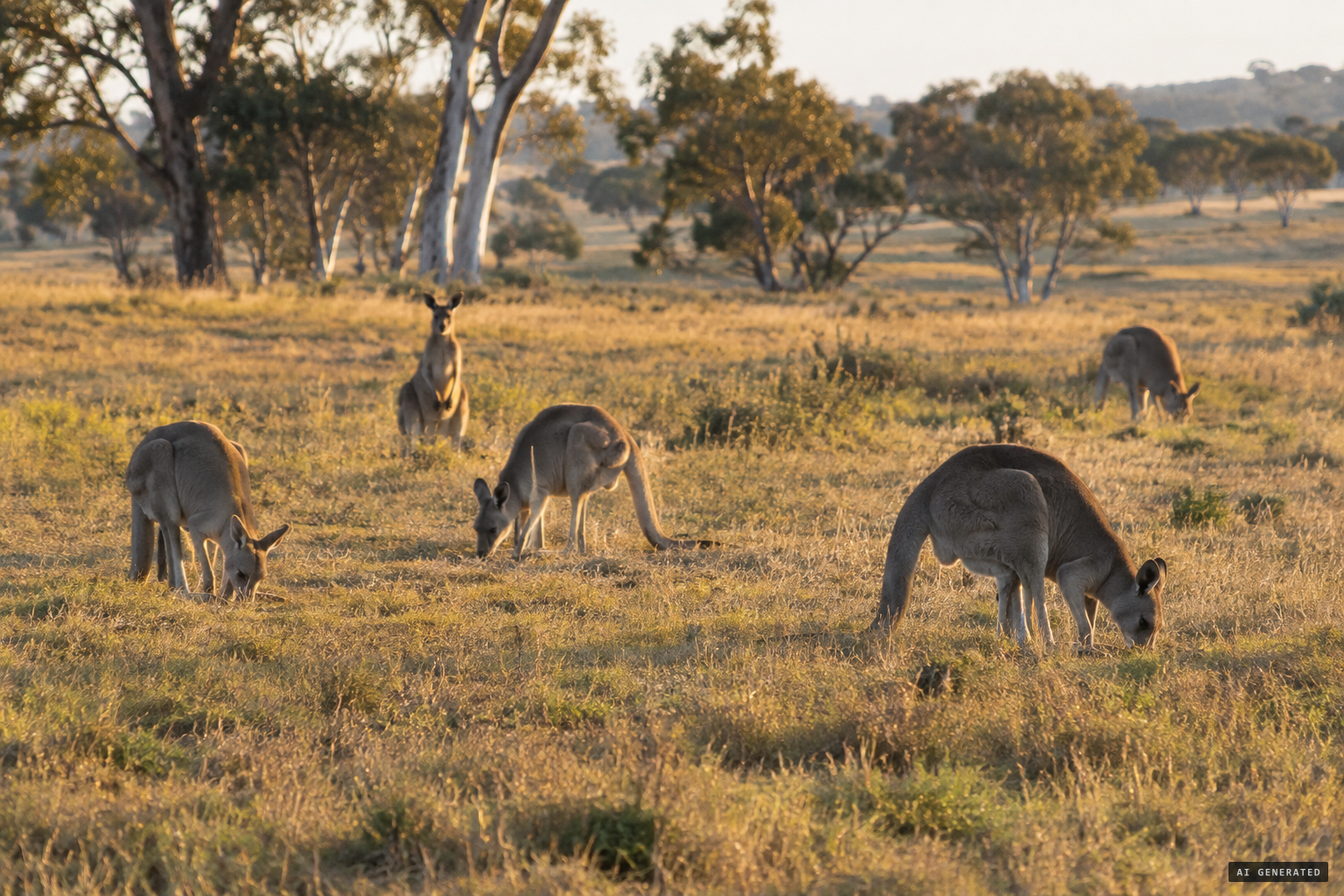 Kangaroos are typically unaggressive and herbivorous