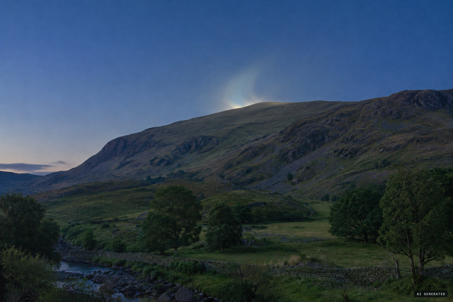 A meteor, an optical delusion, or a mirage of distant troops?