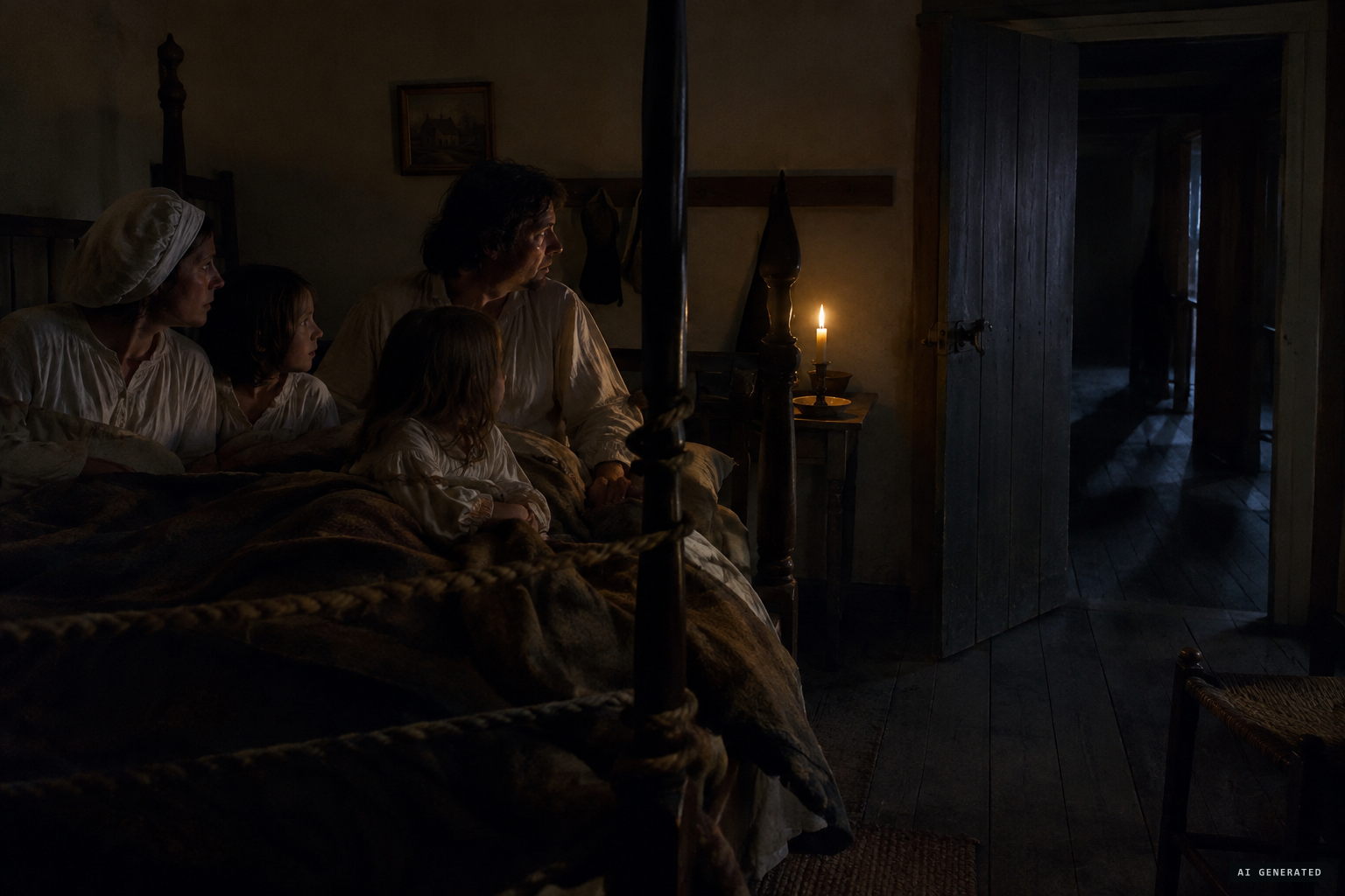 Nearly every night the household heard what sounded like people running about the house