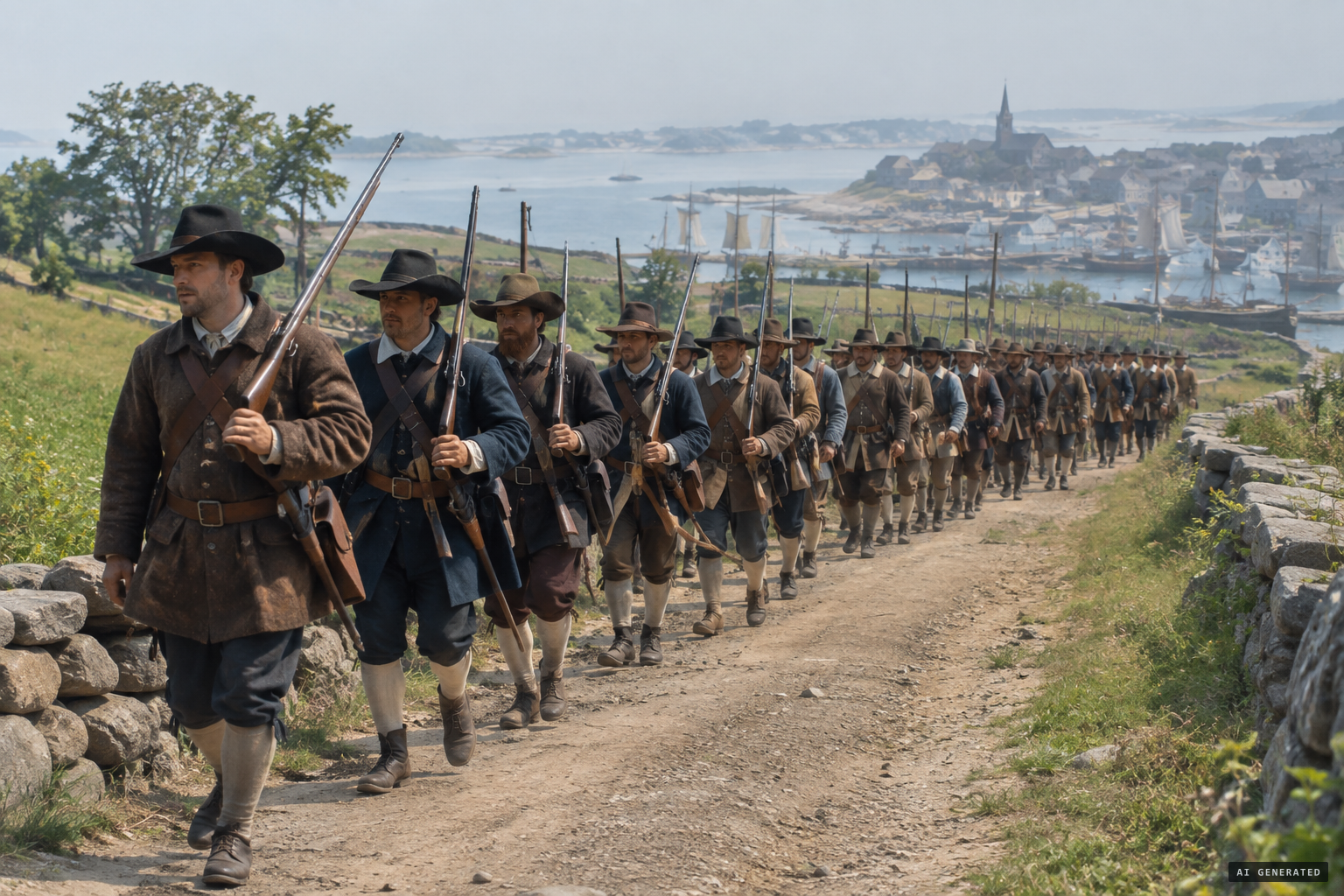 About 60 men arrive from Ipswich, sent by Major Samuel Appleton