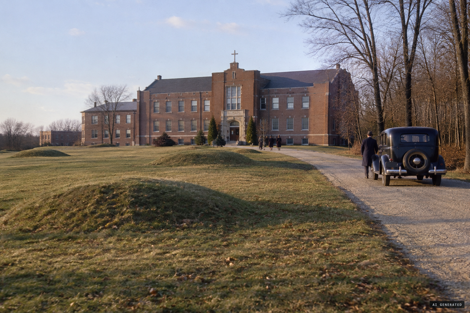 St. Coletta School and the ancient mounds on its grounds