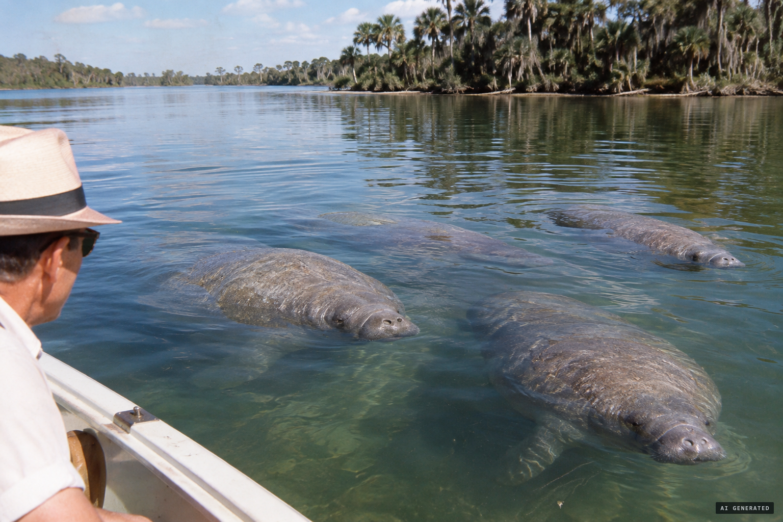 Biologists suggested exaggerated manatees