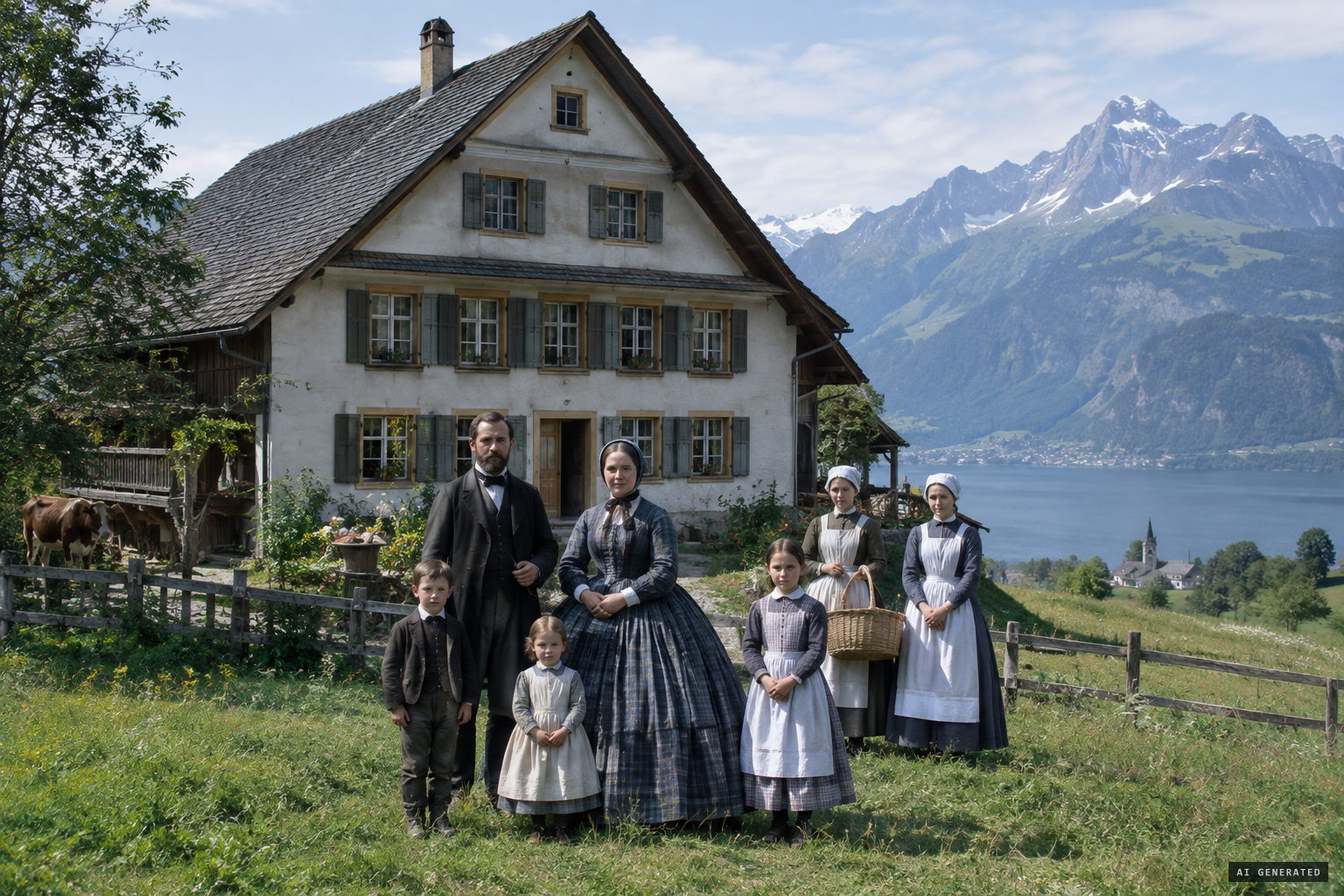 The Joller family's farmhouse at Spichermatt, Stans