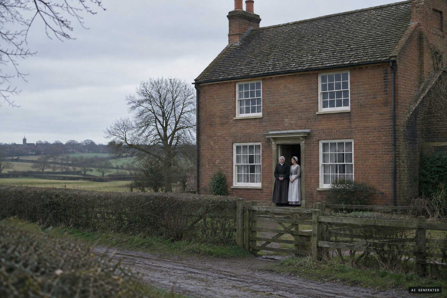 Mrs Golding's house at Stockwell, with her new maid Ann Robinson