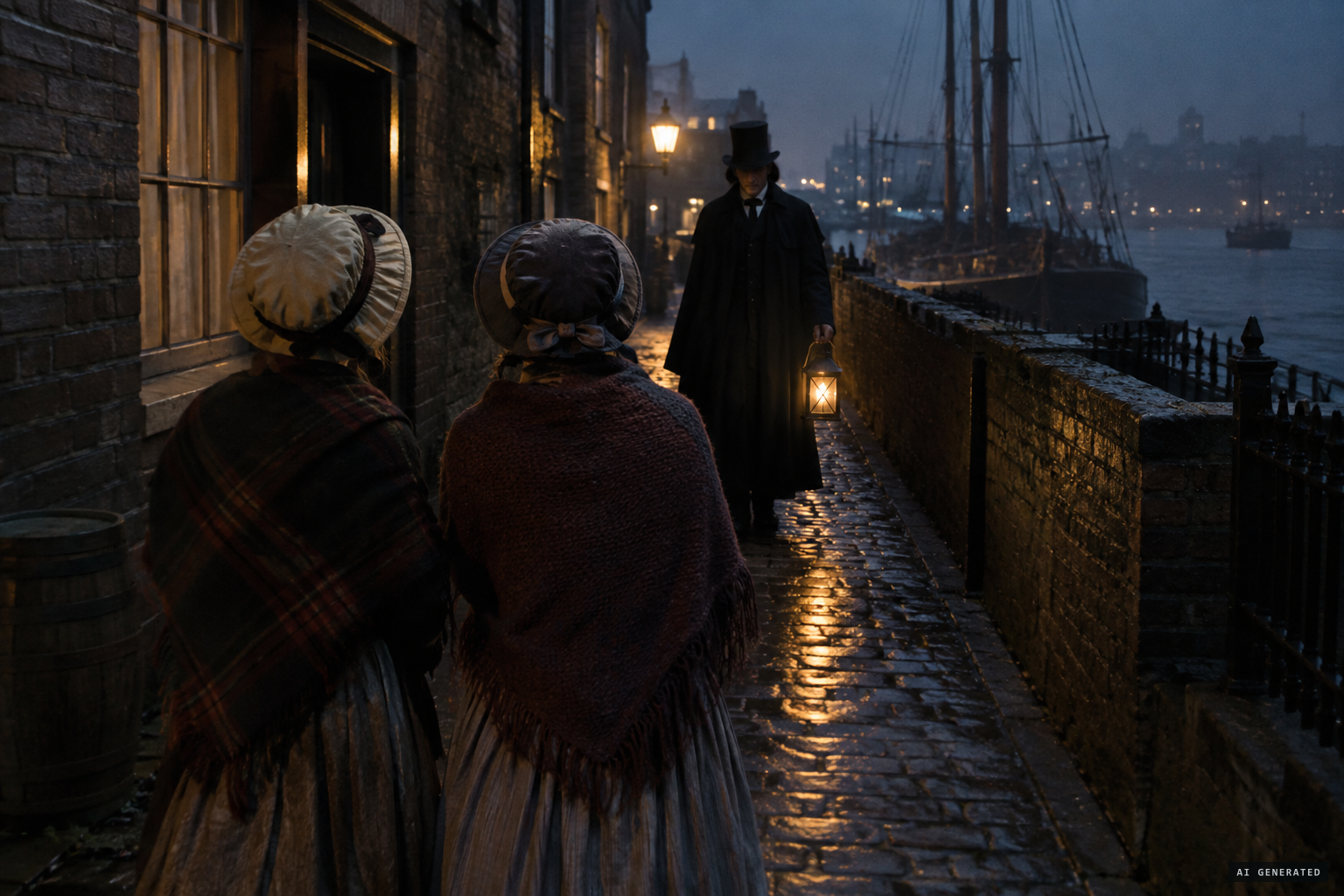 28 February 1838: Lucy Scales and her sister meet the cloaked man in Green Dragon Alley