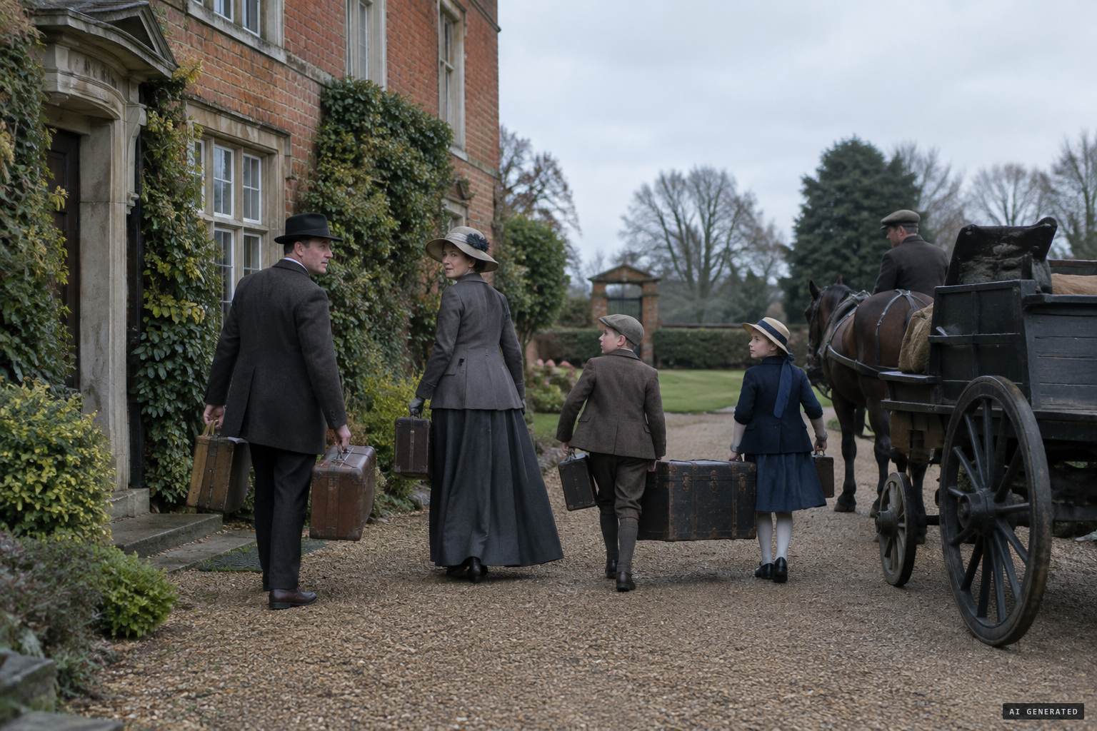The rector and his family are put to flight and leave the house