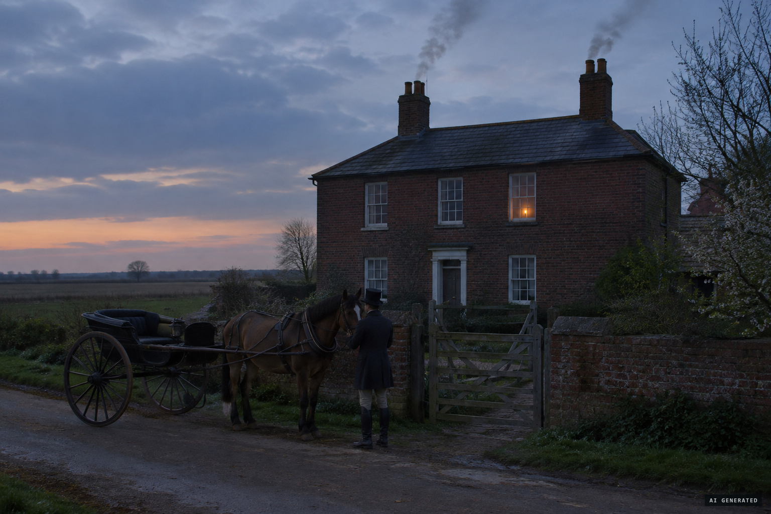 The parsonage at Syderstone, where the Stewart family heard noises almost every night