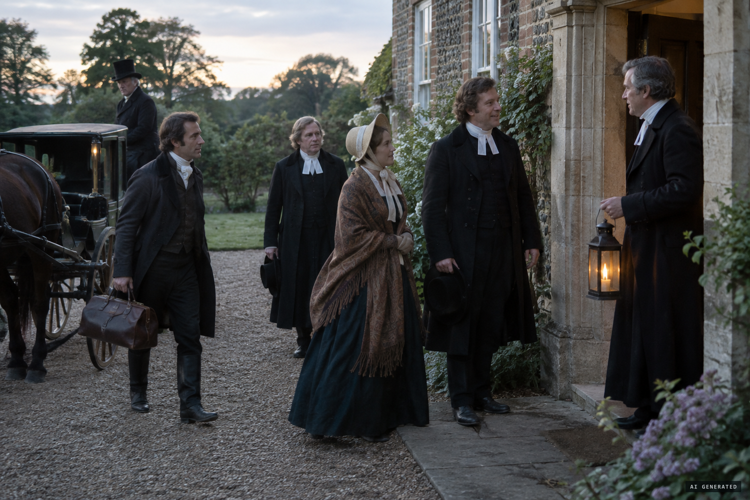 Clergymen, Mrs Spurgin and surgeon John Banks arrive for the night watch of 15 May