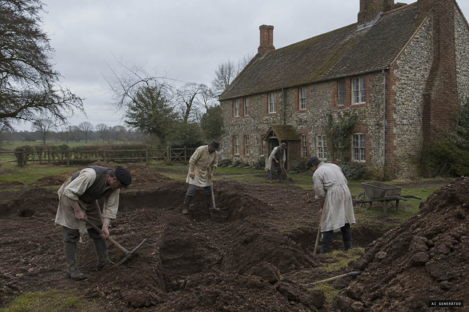 The Marquis of Cholmondeley has the ground excavated in search of a vault