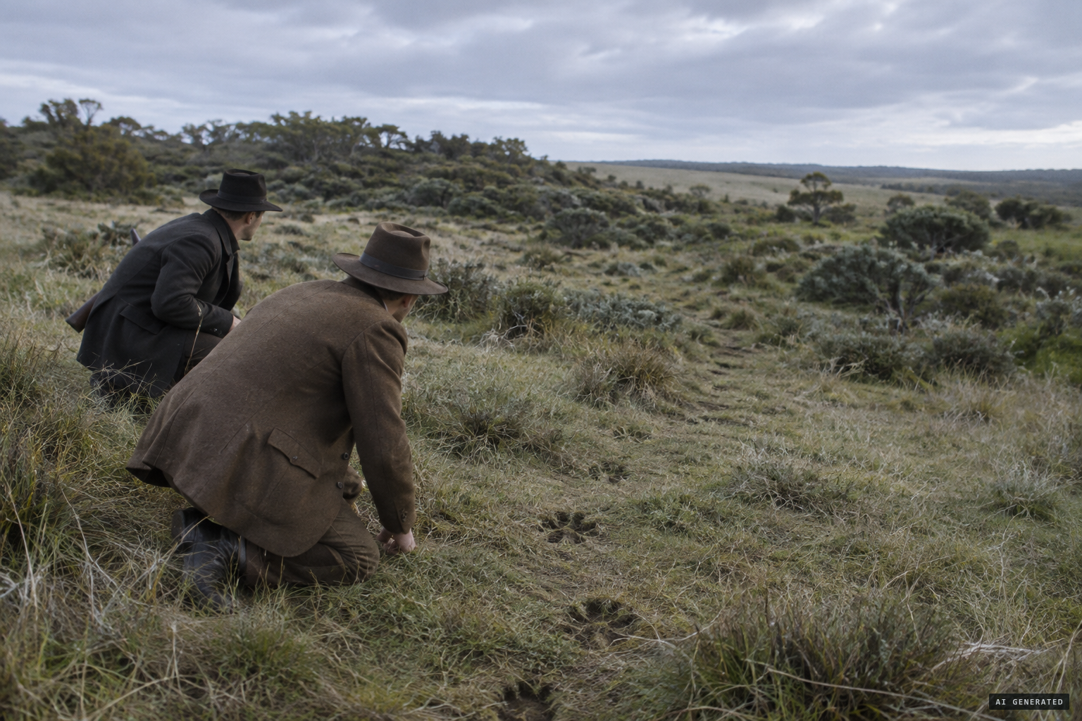 Tom Donovan and Walter Taylor track the beast