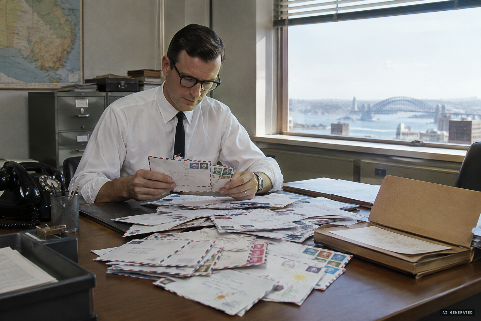 Letters from around the world fill the CSIRO file