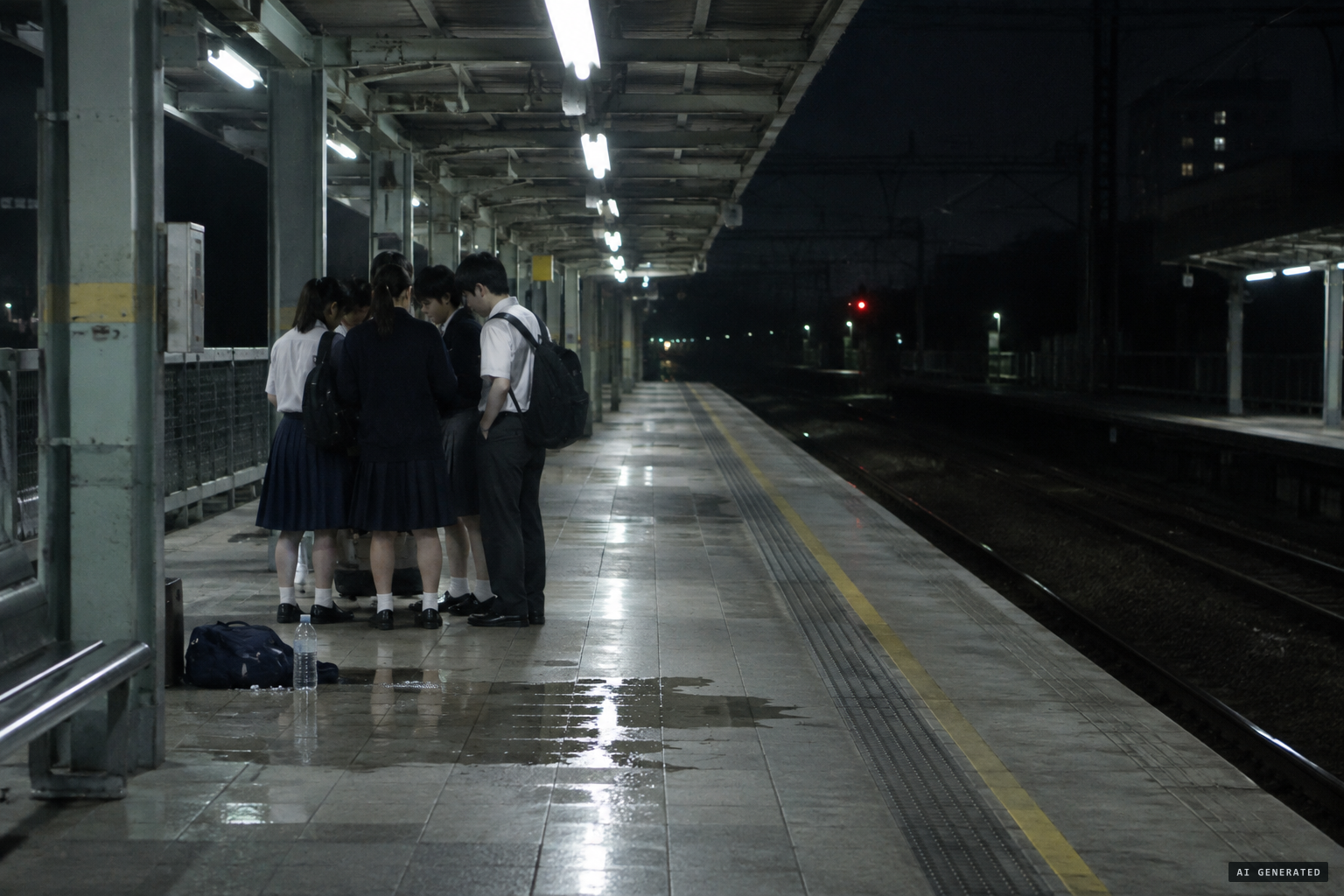 Three girls faint at Ping Shan station and Ah Bing is held down