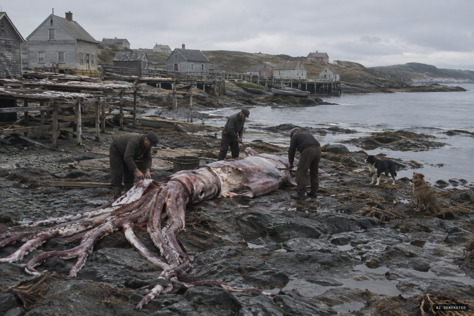 Knowing no better, the fishermen turn it into dog's meat; no part is saved.