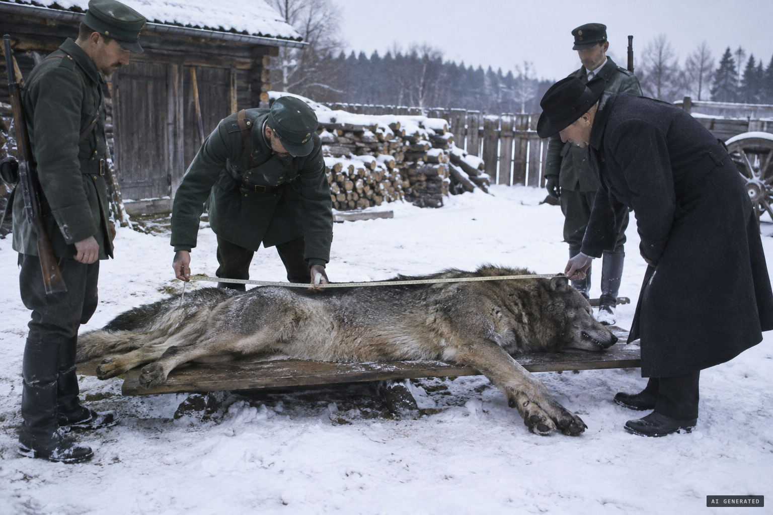 No tiger: a very large wolf, 1.60 m long and 41 kg