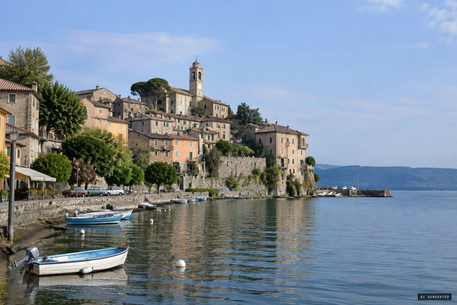 Trevignano Romano on Lake Bracciano, north of Rome