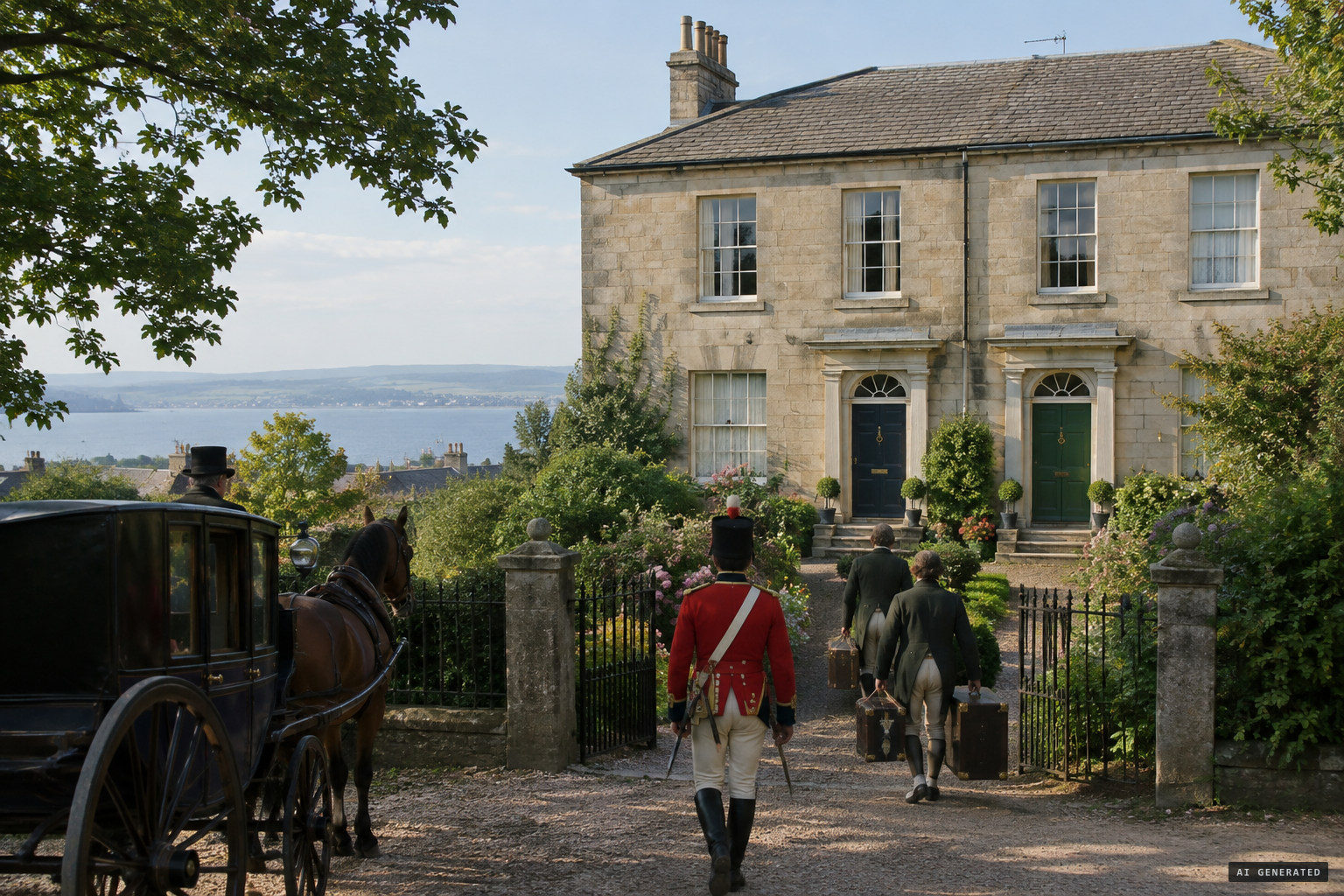 Captain Molesworth takes one half of a semi-detached villa at Trinity