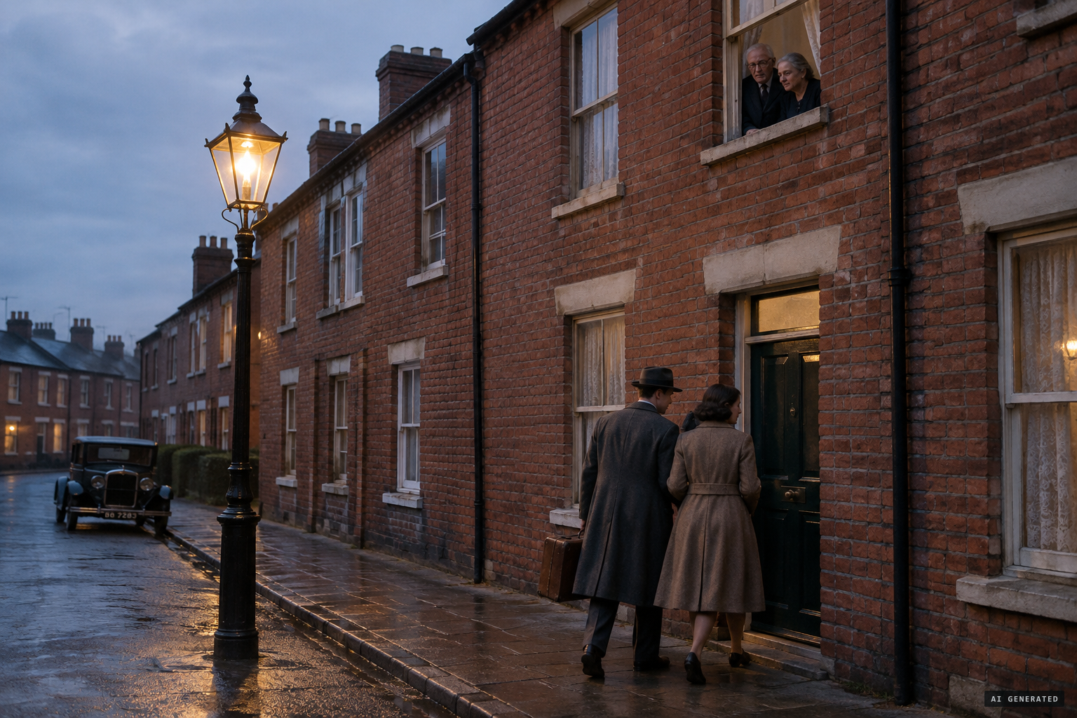 The rented house in Trinity Street, sublet to a young couple and an elderly couple